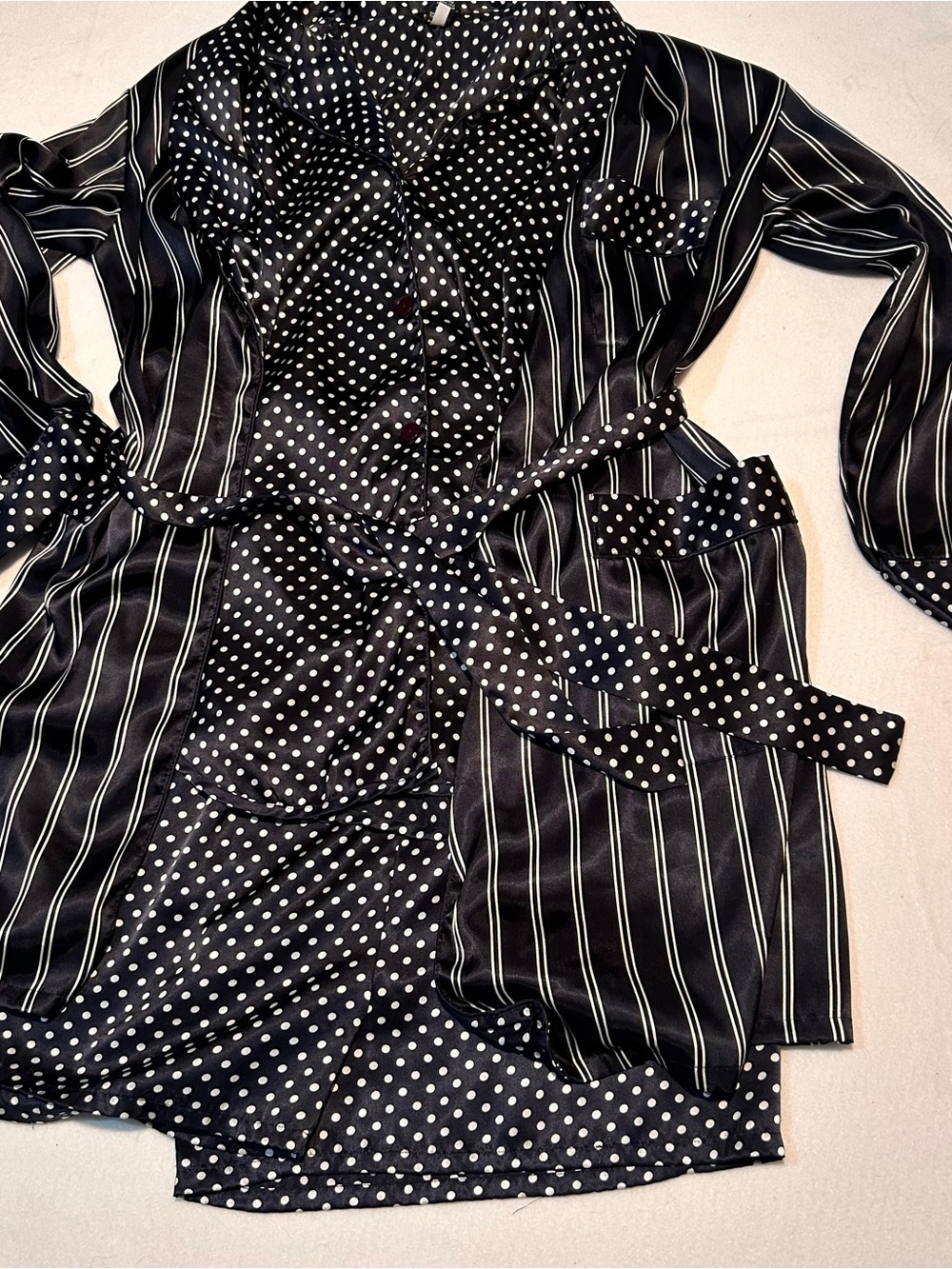 VINTAGE 1994 New York & Company Intimates 3-Piece Pajama & Robe Set